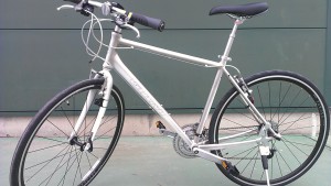 この自転車は買い換える前のもの。