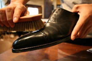 心が浄化されるような気がする靴磨き